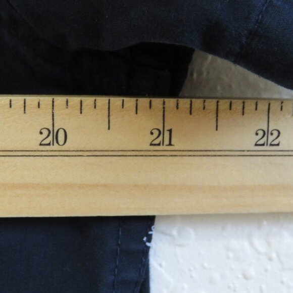 Cactus Man* Men's Short Sleeve Button Down Curved Hem Anchor Print Shirt~ Medium - Picture 6 of 10